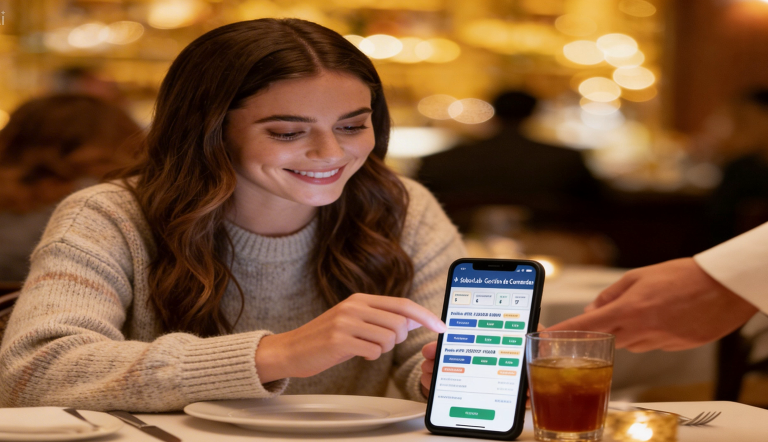 Pedido del comensal mientras disfruta del servicio